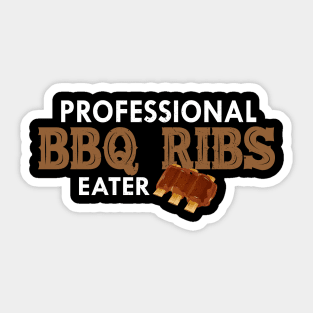 Professional BBQ Ribs eater Sticker